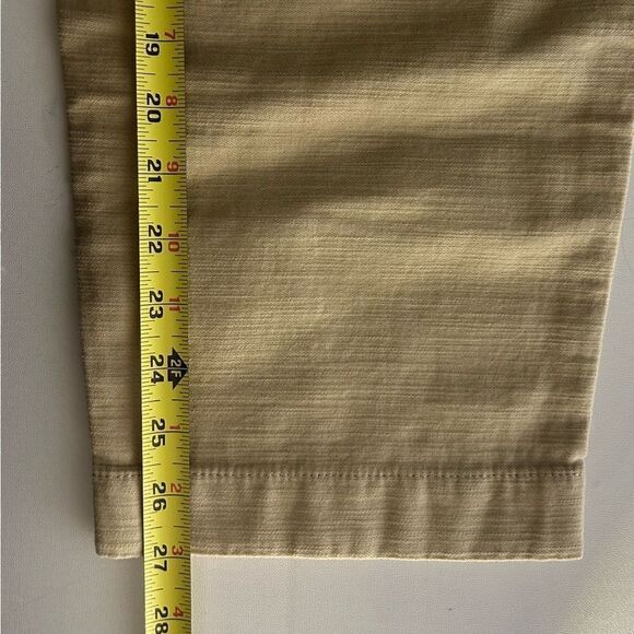 J. Crew Tan Cotton camp pant Size 10 Excellent Condition - Picture 3 of 10